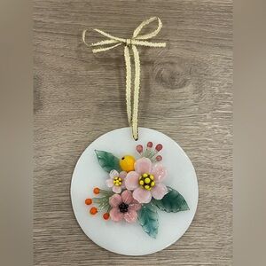 Hand Blown Art Glass Ornament - Signed Kari Russell-Pool & Marc Petrovic